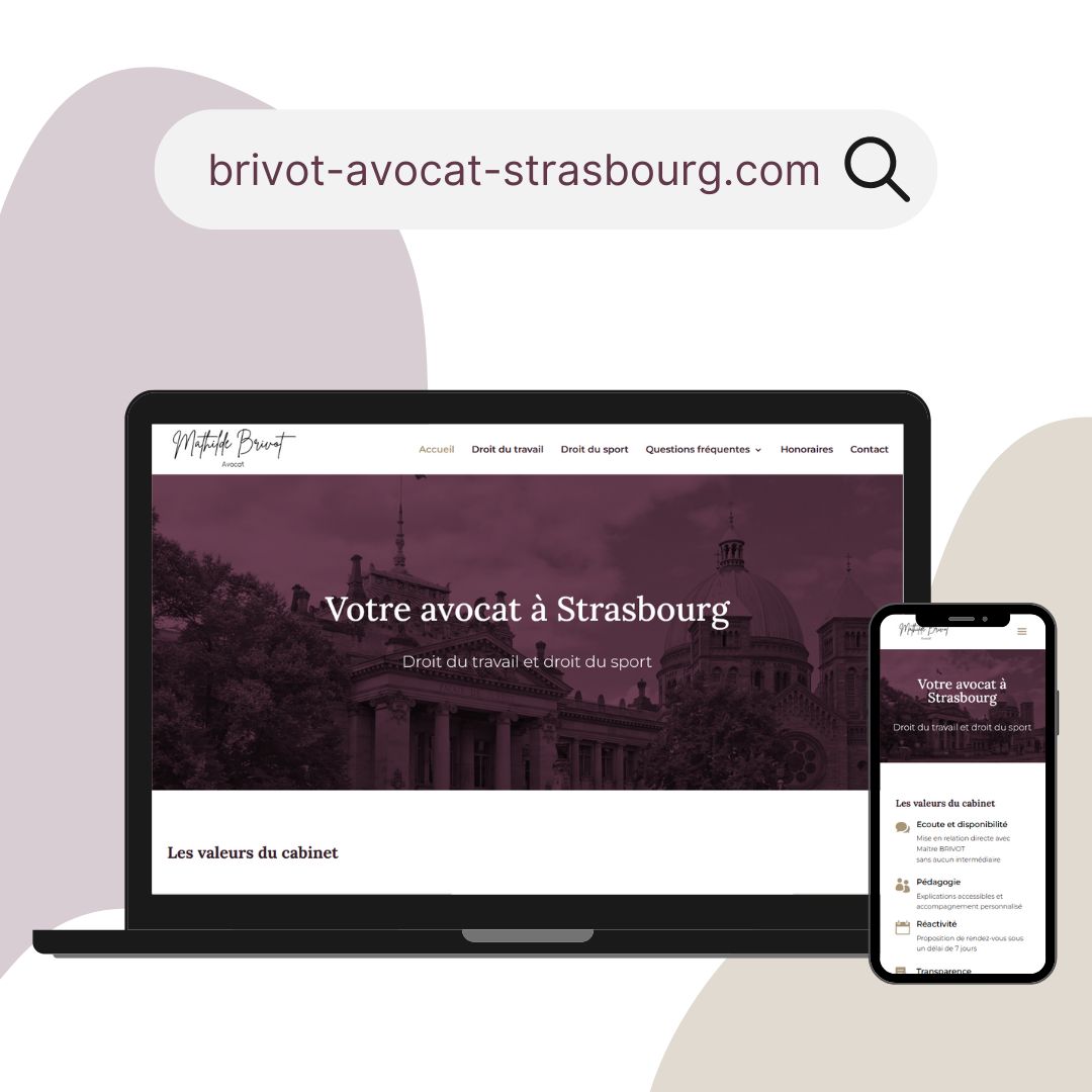 image de création du site internet à Strasbourg pour Avocat Brivot