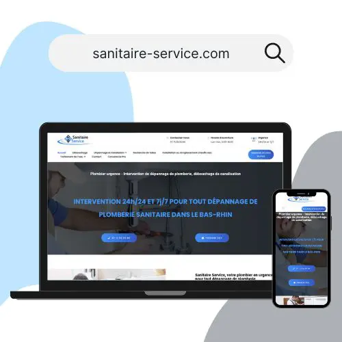 Site internet plombier urgence - Digidream