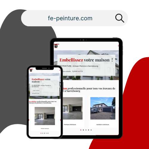 Exemple création site internet pour artisan peintre - DIGIDREAM
